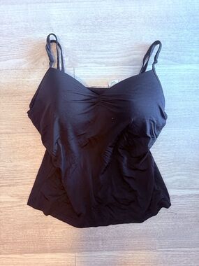 Energie Black Ruched Bust Camisole